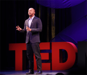 Bryan Stevenson giving a TED talk