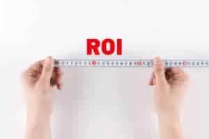 ROI with a measuring tape below